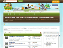Tablet Screenshot of animalforum.com